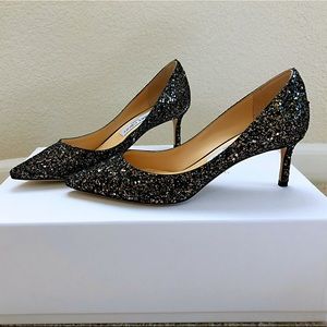 Jimmy Choo Rommy 60 glitter pumps(38.5)